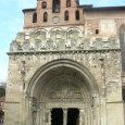 Abbaye de Moissac, Vue du portail et de la (…)