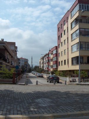 Quartiers du front de mer reconstruits après le tremblement de terre.