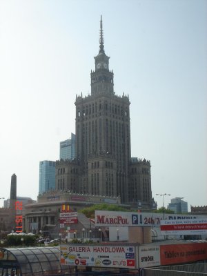 Varsovie, Palais de la culture et de la science.