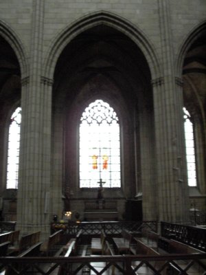 Structure intérieure de la cathédrale de Limoges