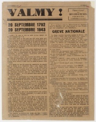 Valmy ! n°1. 20/09/1943