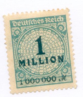 timbre de 1million de marks 1923 