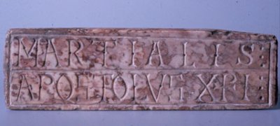 Plaquette épitaphe au nom de Martial, vers 1030