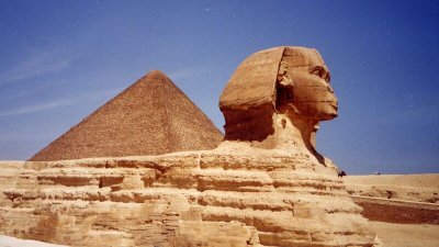 Sphinx et pyramide de Khéops