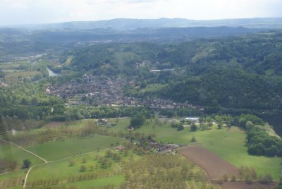 Photographie aérienne de Beaulieu et de la vallée