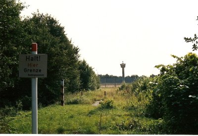 Le rideau de fer en Bavière en 1987.
