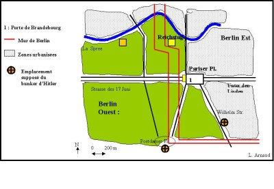 Certains aspects du quartier de Tiergarten vers 1990