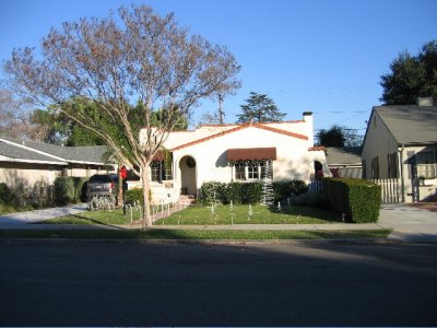 Maison individuelle, quartier résidentiel "middle class", Pasadena
