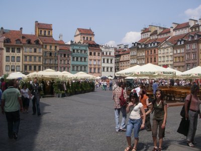 Varsovie, la place du marché