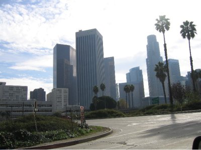 Vue partielle du Los Angeles Downtown