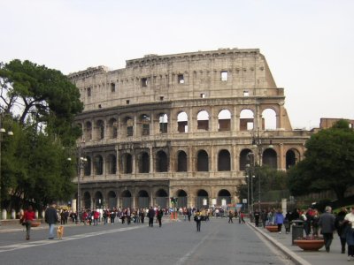 Le Colisée de rome, vue extérieuree
