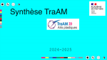 TRaAM 2024-2025 - Visuel